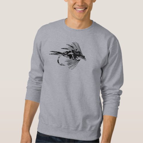 Black Camo Fly Fishing lure Sweatshirt