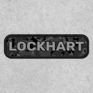 Black Camo Name Template Patch