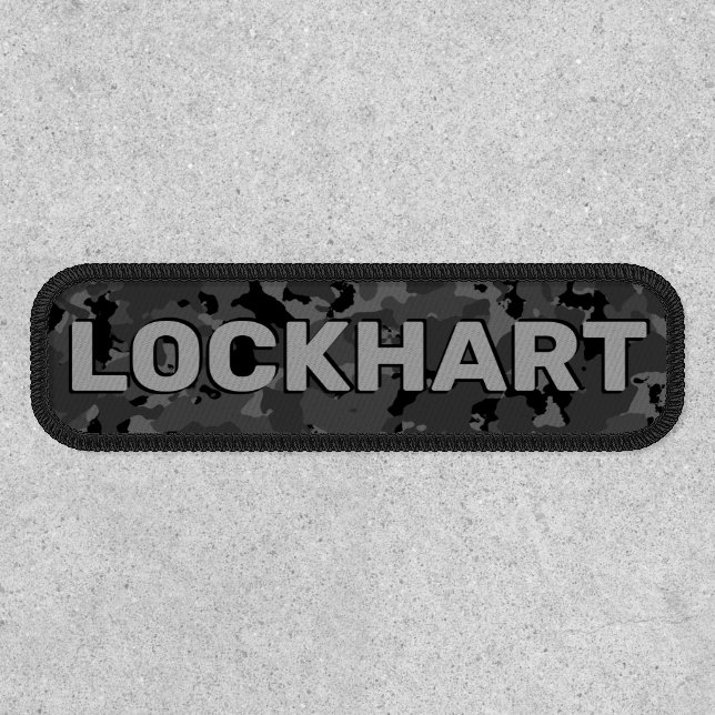 Black Camo Name Template Patch (Front)