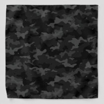 Black Camo Pattern Bandana