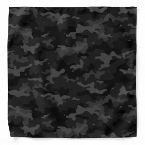 Black Camo Pattern Bandana