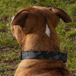 Black Camo Pattern Dog Pet Collar