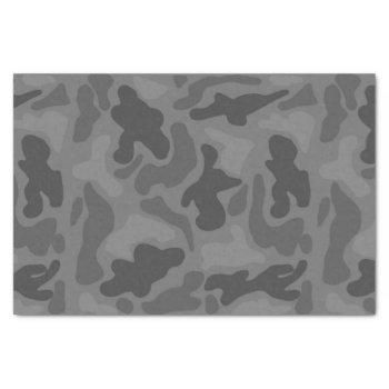 Black Camo Pattern Party Tissue Paper by PartyPrep at Zazzle