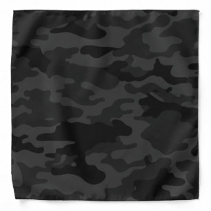 Black Camouflage Bandana