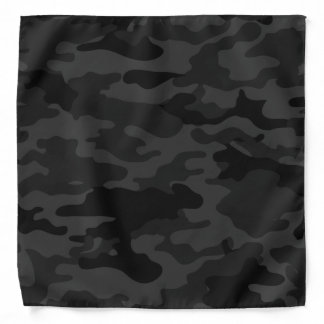 Black Camouflage Bandana