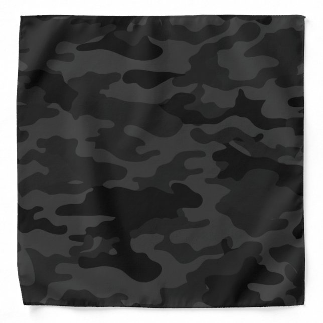 Black Camouflage Bandana (Front)