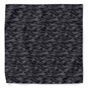 Black Camouflage Bandana