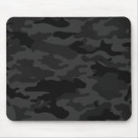 Black Camouflage Mouse Pad