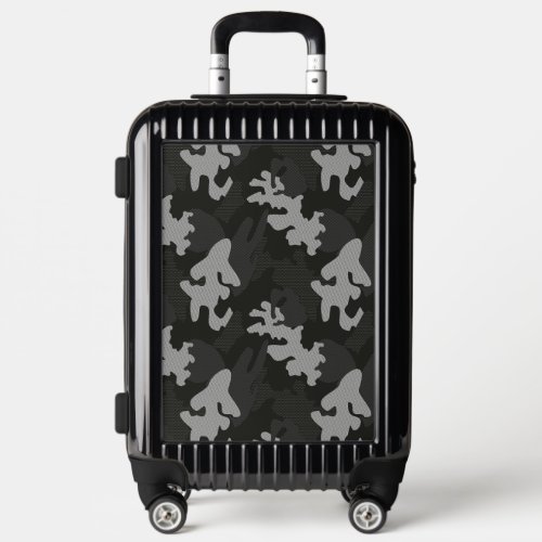 Black Camouflage Pattern Luggage