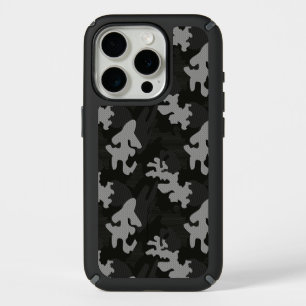 Black Camouflage Pattern iPhone 15 Pro Case