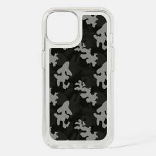 Black Camouflage Pattern iPhone 15 Case