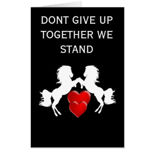 Black Cancer Encouragement Courage Don't Give Up  Card