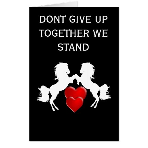 Black Cancer Encouragement Courage Dont Give Up  Card