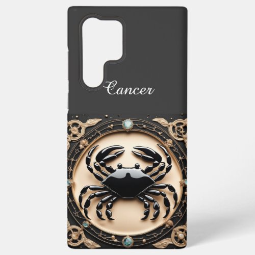 Black Cancer Zodiac Sign iPhone  iPad case