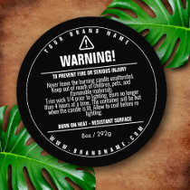 Wax Melt Warning Label Feminine Safety Sticker