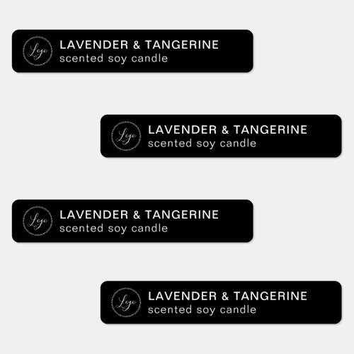 Black Candle Tamper_proof Seal Your Logo Labels