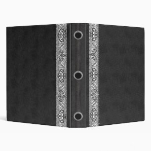 Black Canvas Denim Designer Binder