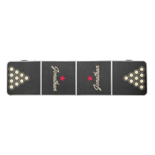 Black Canvas Vintage Star Signature Beer Pong Table
