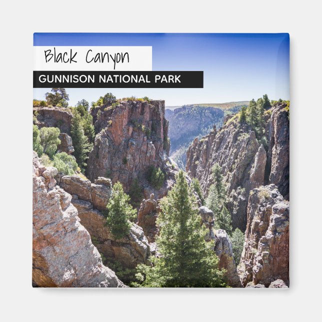 Black Canyon, Gunnison National Park Colorado Magnet (Front)