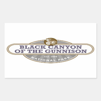 Black Canyon Gunnison National Park Rectangular Sticker