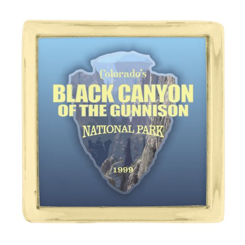 Black Canyon of the Gunnison arrowhead Gold Finish Lapel Pin