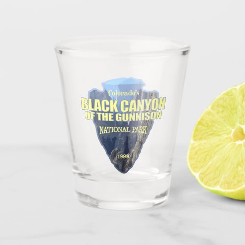 Black Canyon of the Gunnison arrowhead Shot Glass