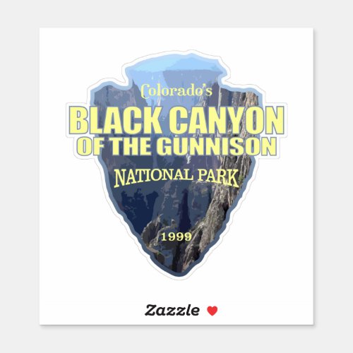 Black Canyon of the Gunnison arrowhead Sticker