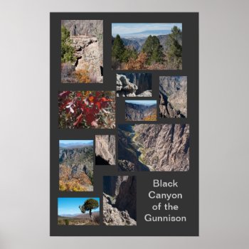 Black Canyon Of The Gunnison Custom Travel Poster by bluerabbit at Zazzle