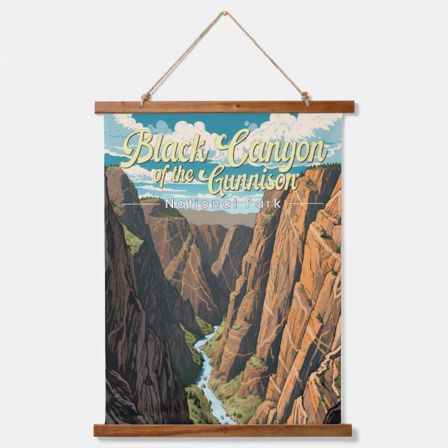 Black Canyon Of The Gunnison National Park Art Hanging Tapestry (Front)