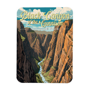 Black Canyon Of The Gunnison National Park Art Magnet