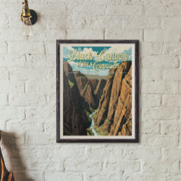 Black Canyon Of The Gunnison National Park Art Poster