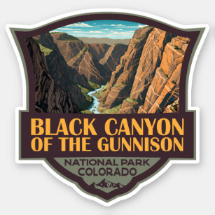 Black Canyon Of The Gunnison National Park Art Sticker