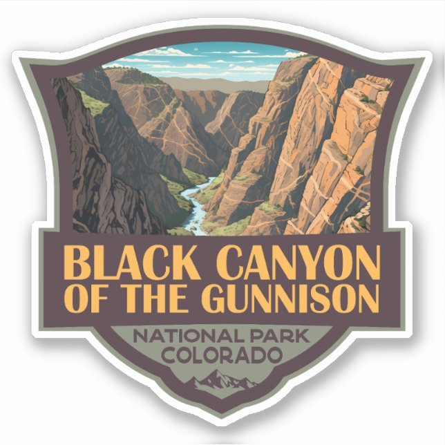 Black Canyon Of The Gunnison National Park Art Sticker (Front)