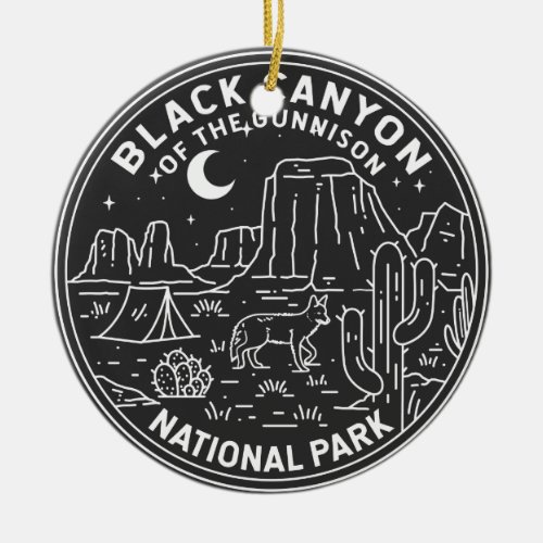 Black Canyon Of The Gunnison National Park  Ceramic Ornament