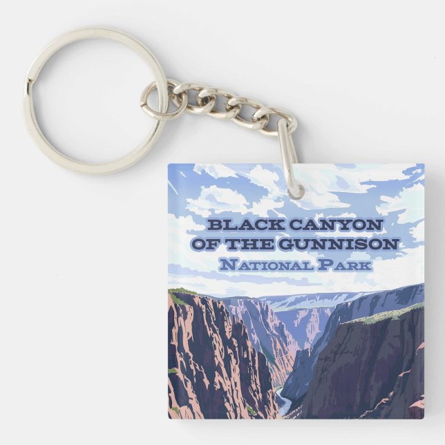 Black Canyon of the Gunnison National Park CO  Keychain (Front)
