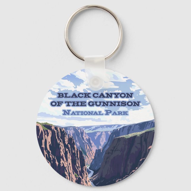 Black Canyon of the Gunnison National Park CO  Keychain (Front)