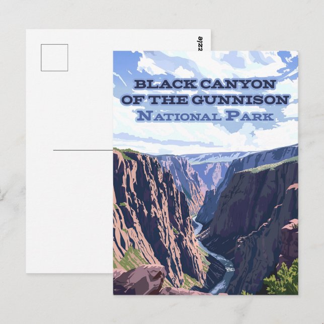 Black Canyon of the Gunnison National Park CO  Postcard (Front/Back)