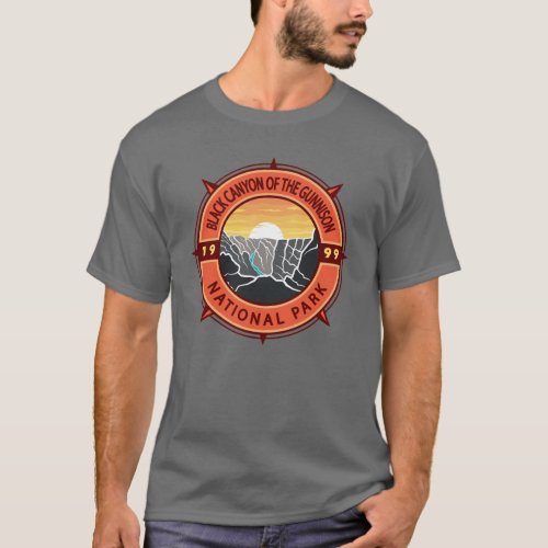 Black Canyon Of The Gunnison National Park Compass T_Shirt