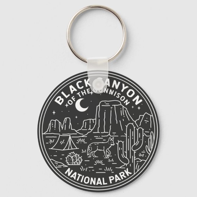 Black Canyon Of The Gunnison National Park   Keychain (Front)