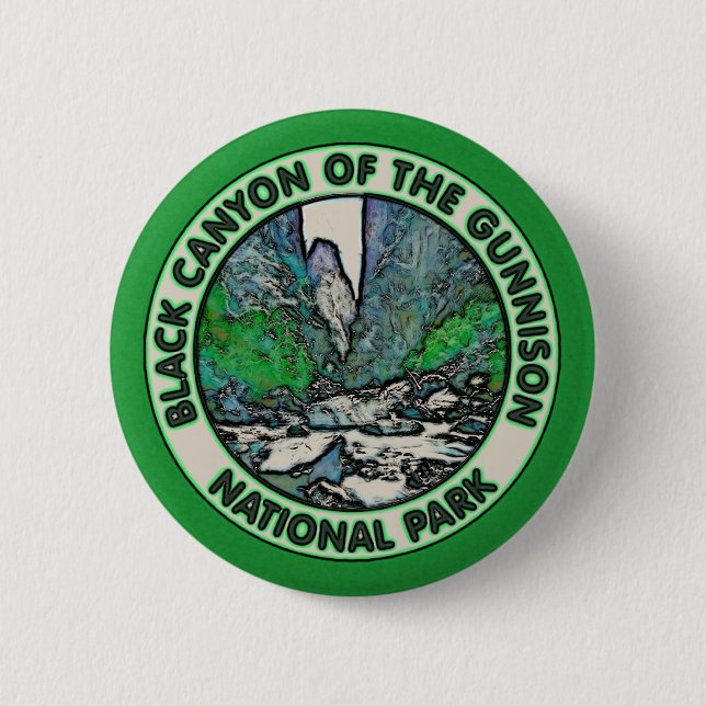 Black Canyon of the Gunnison National Park Pinback Button (Front)