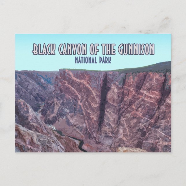 Black Canyon of the Gunnison National Park Postcard (Front)