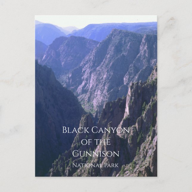 Black Canyon of the Gunnison National Park Postcard (Front)