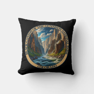 Black Canyon of the Gunnison National Park Throw Pillow