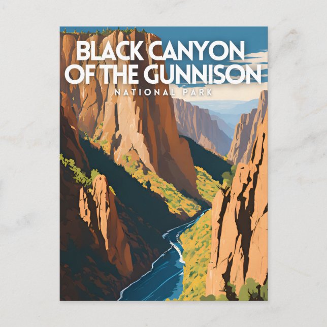 Black Canyon of the Gunnison National Park Traditi Postcard (Front)