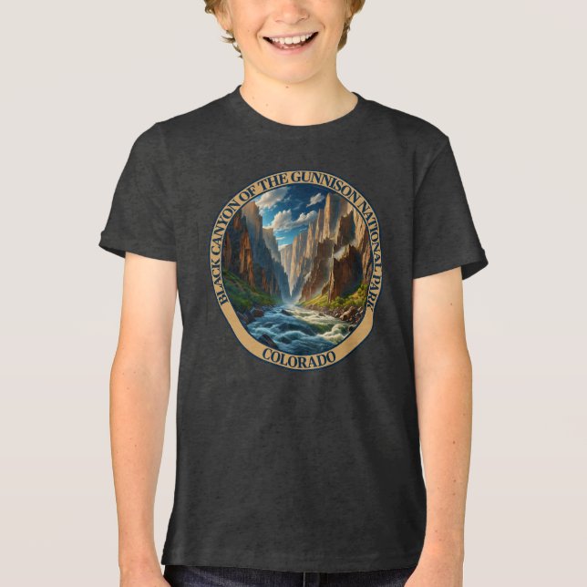 Black Canyon of the Gunnison National Park Tri-Blend Shirt (Front)