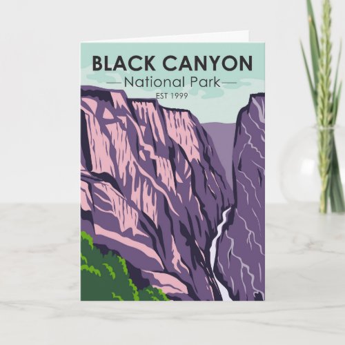 Black Canyon Of The Gunnison National Park Vintage Card