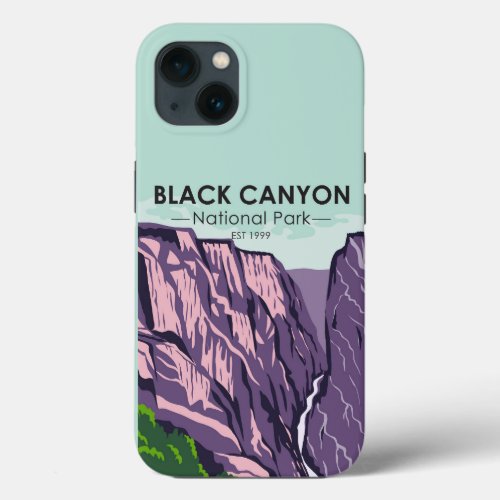 Black Canyon Of The Gunnison National Park Vintage iPhone 13 Case