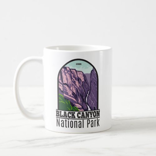 Black Canyon Of The Gunnison National Park Vintage Coffee Mug