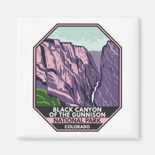 Black Canyon Of The Gunnison National Park Vintage Magnet