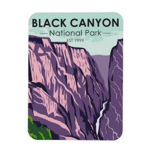 Black Canyon Of The Gunnison National Park Vintage Magnet